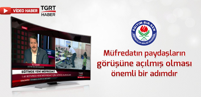 Müfredatın paydaşların görüşüne açılmış olması önemli bir adımdır