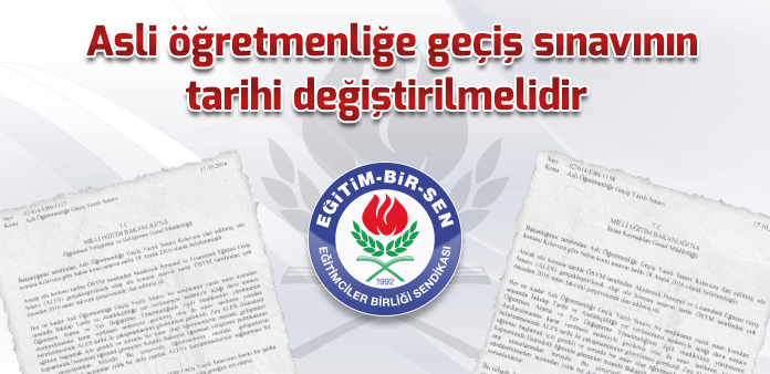 Asli öğretmenliğe geçiş sınavının tarihi değiştirilmelidir
