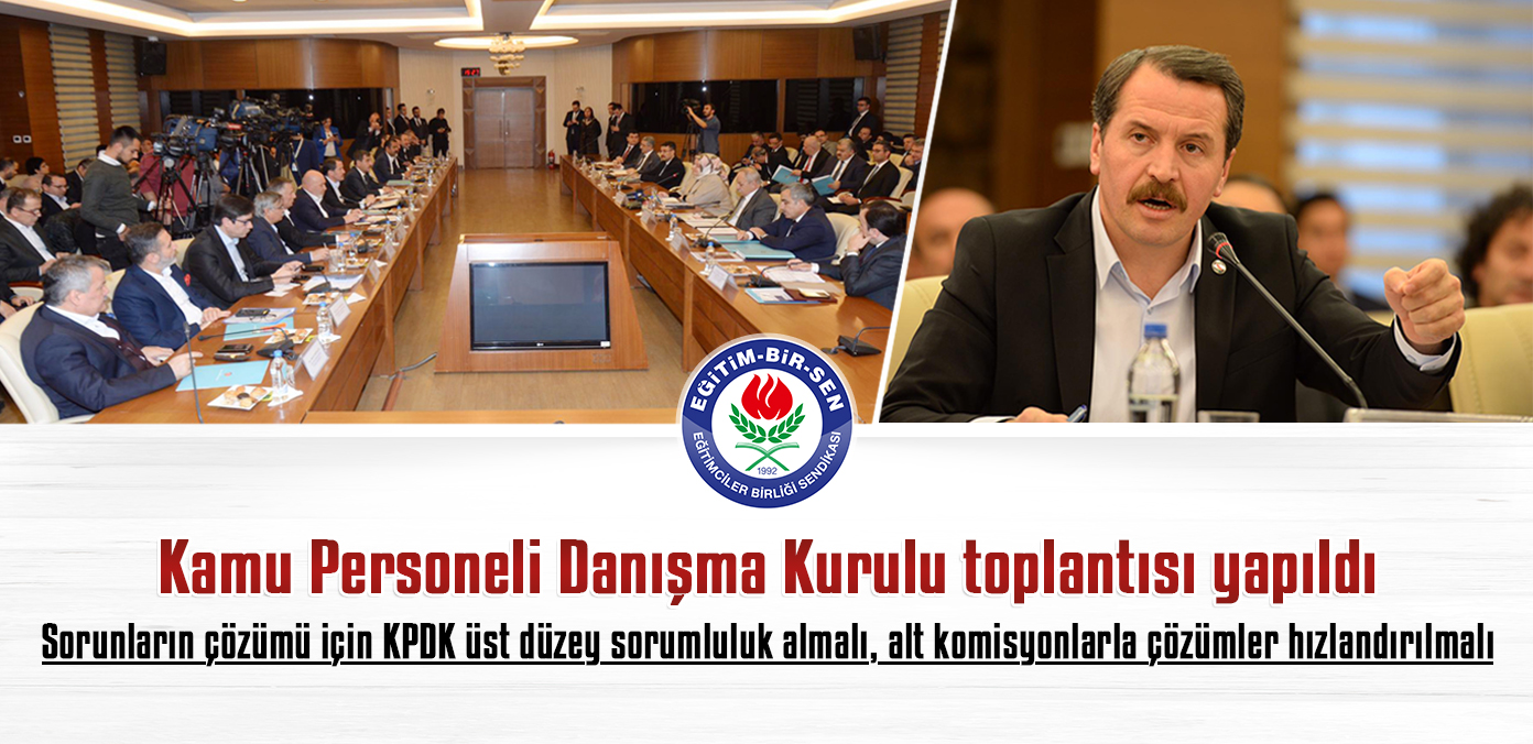 Kamu Personeli Danışma Kurulu toplantısı yapıldı