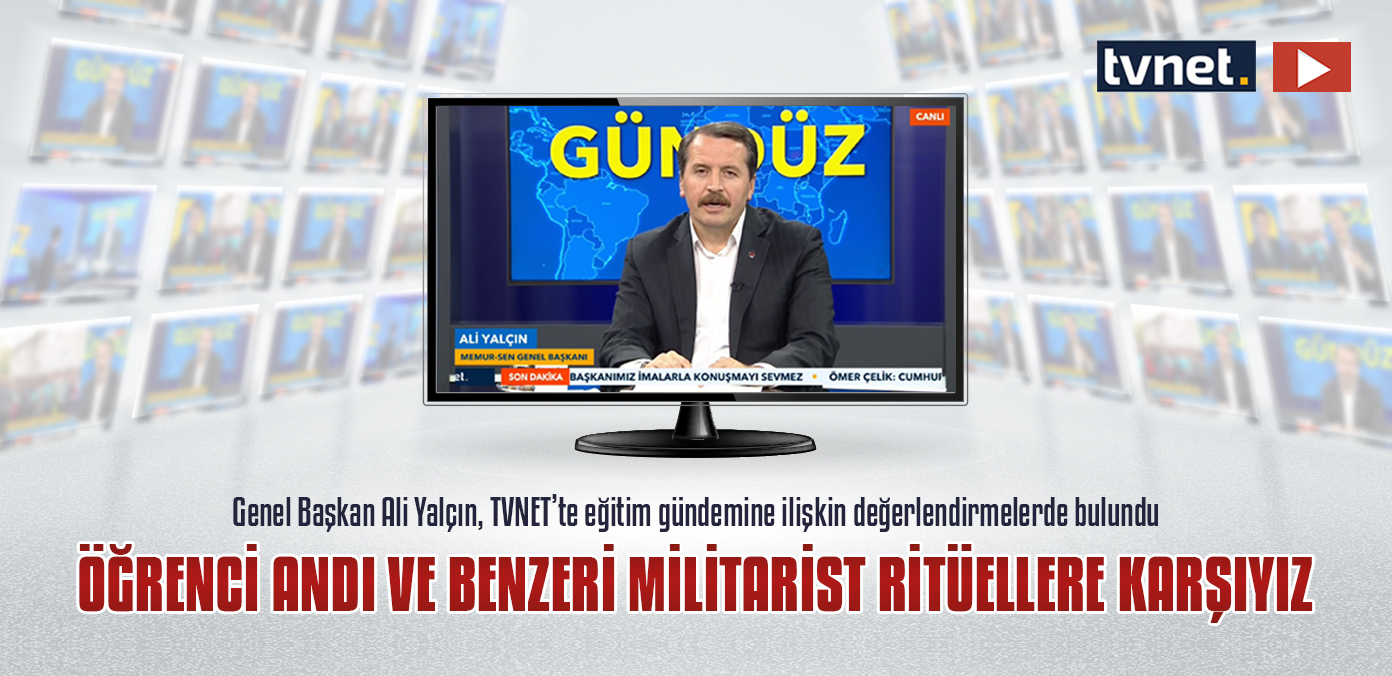 Öğrenci Andı ve benzeri militarist ritüellere karşıyız