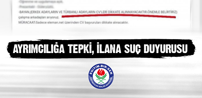 Ayrımcılığa tepki, ilana suç duyurusu
