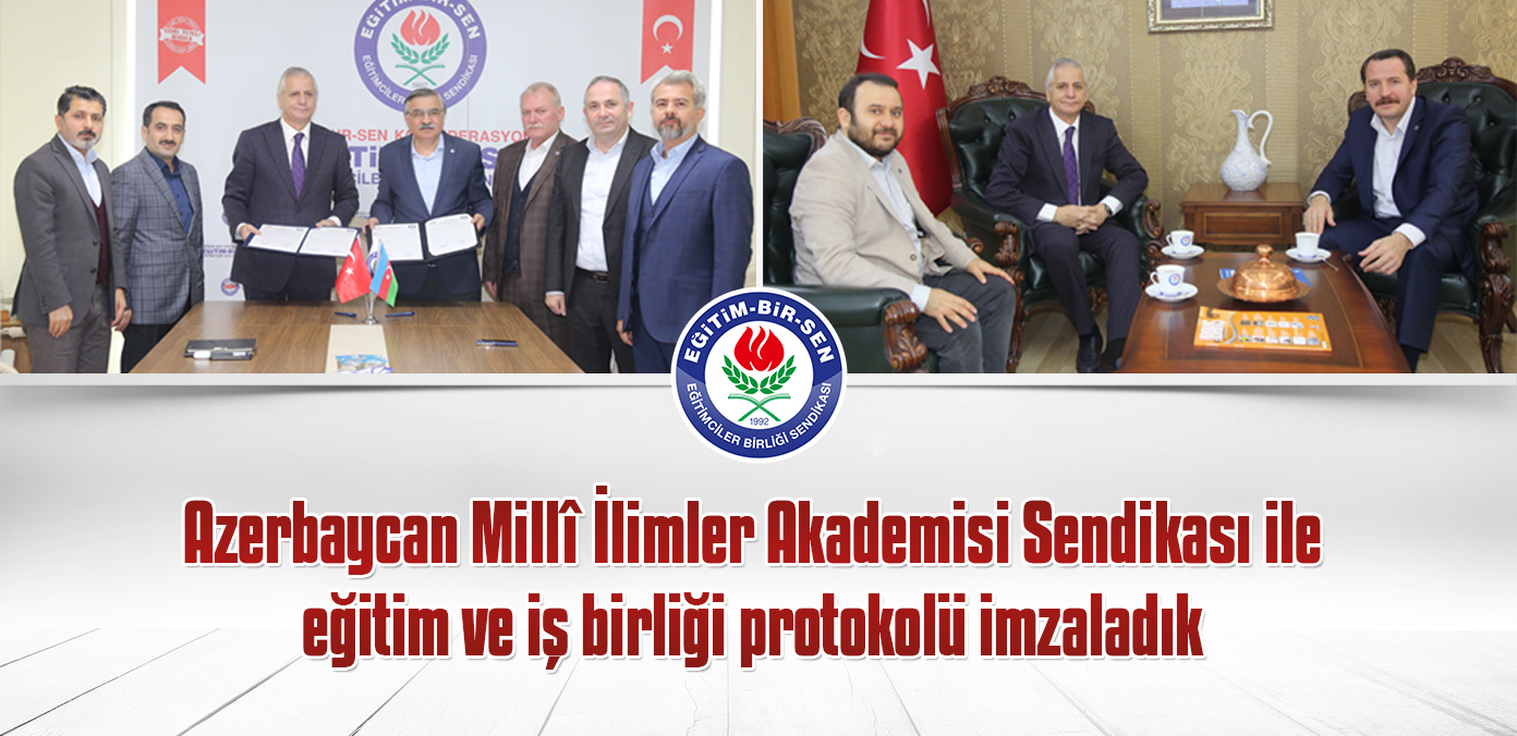 Azerbaycan Millî İlimler Akademisi Sendikası ile eğitim ve iş birliği protokolü imzaladık
