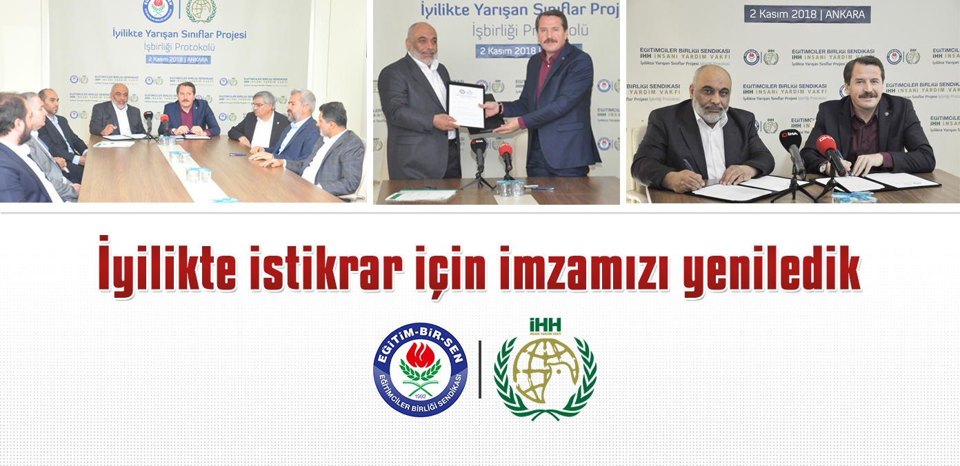 İyilikte istikrar için imzamızı yeniledik