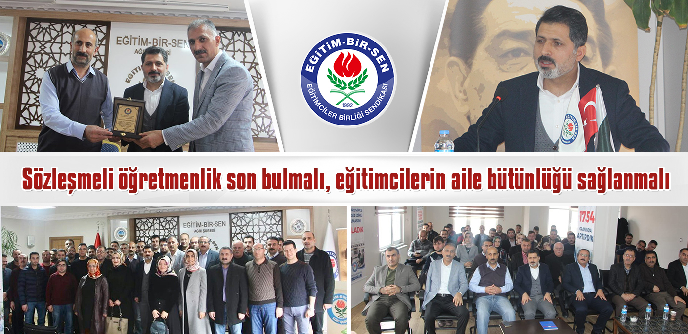 Sözleşmeli öğretmenlik son bulmalı, eğitimcilerin aile bütünlüğü sağlanmalı