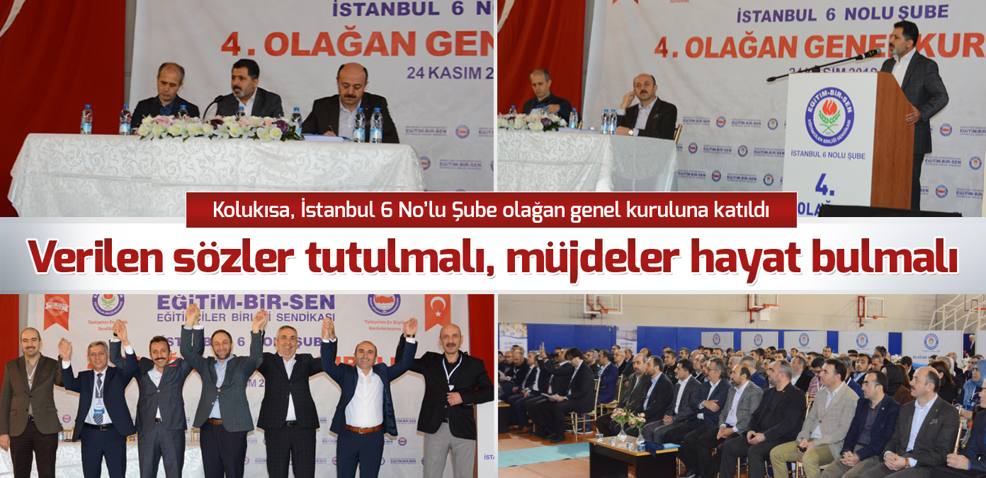 Verilen sözler tutulmalı, müjdeler hayat bulmalı