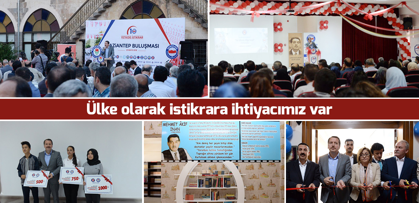 Ülke olarak istikrara ihtiyacımız var