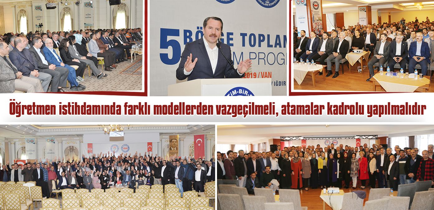 Öğretmen istihdamında farklı modellerden vazgeçilmeli, atamalar kadrolu yapılmalıdır