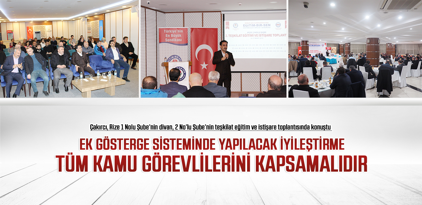Ek gösterge sisteminde yapılacak iyileştirme tüm kamu görevlilerini kapsamalıdır