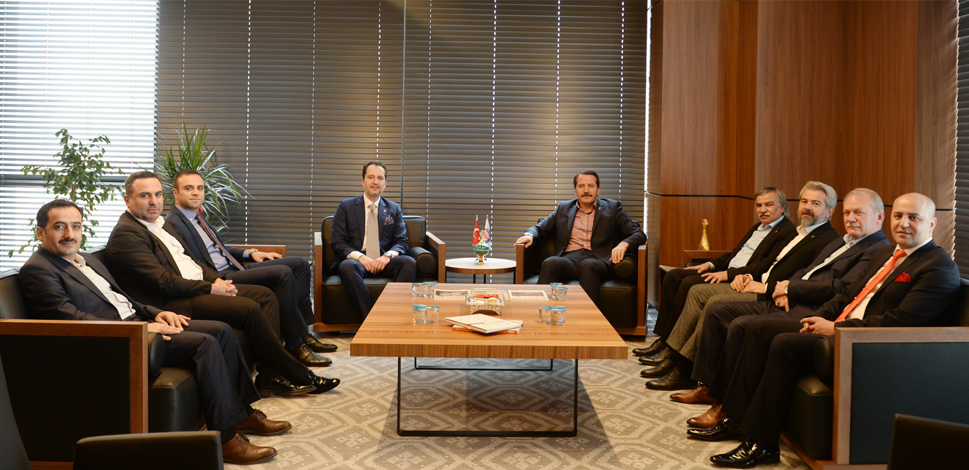 Yeniden Refah Partisi Genel Başkanı Erbakan'dan sendikamıza ziyaret 