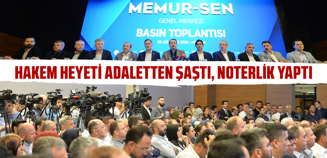 Hakem heyeti adaletten şaştı, noterlik yaptı