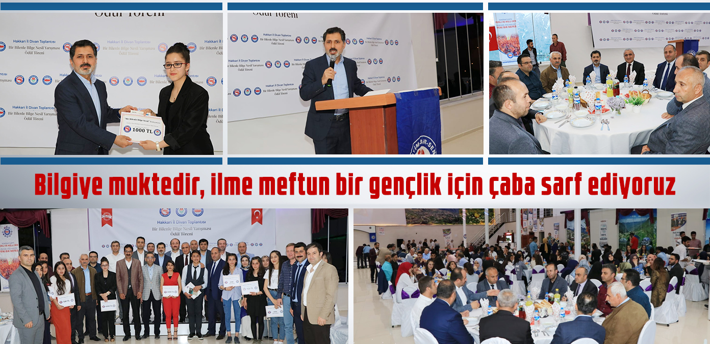 Bilgiye muktedir, ilme meftun bir gençlik için çaba sarf ediyoruz