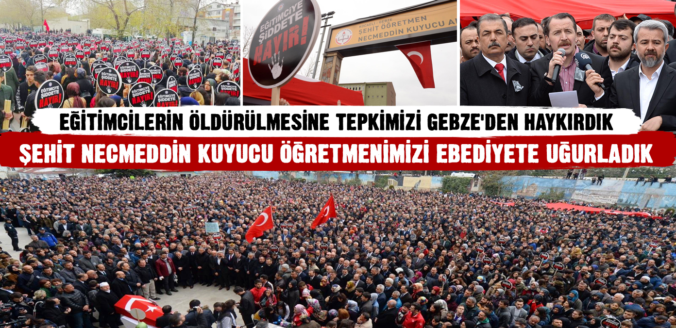 Eğitimcilerin öldürülmesine tepkimizi Gebze'den haykırdık
