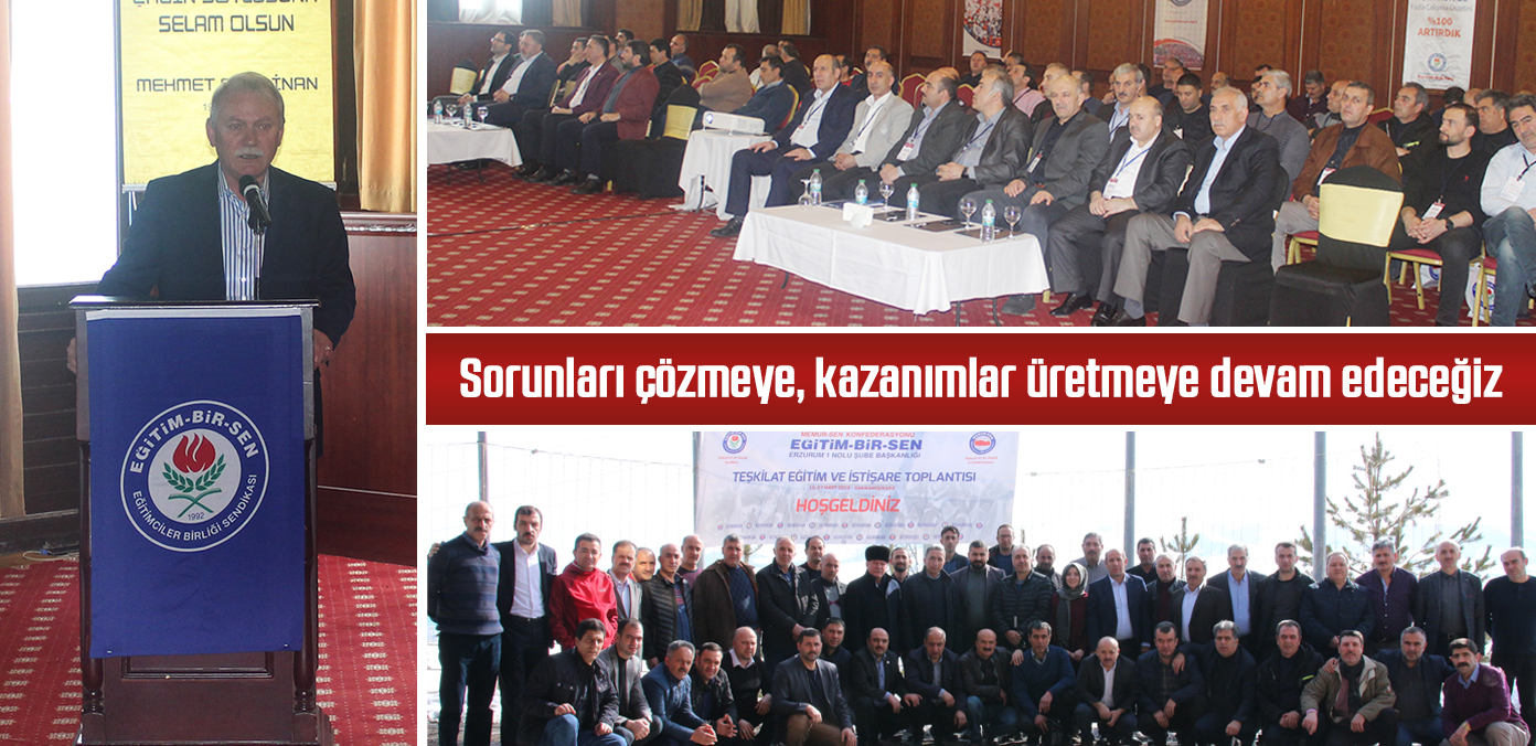 Sorunları çözmeye, kazanımlar üretmeye devam edeceğiz