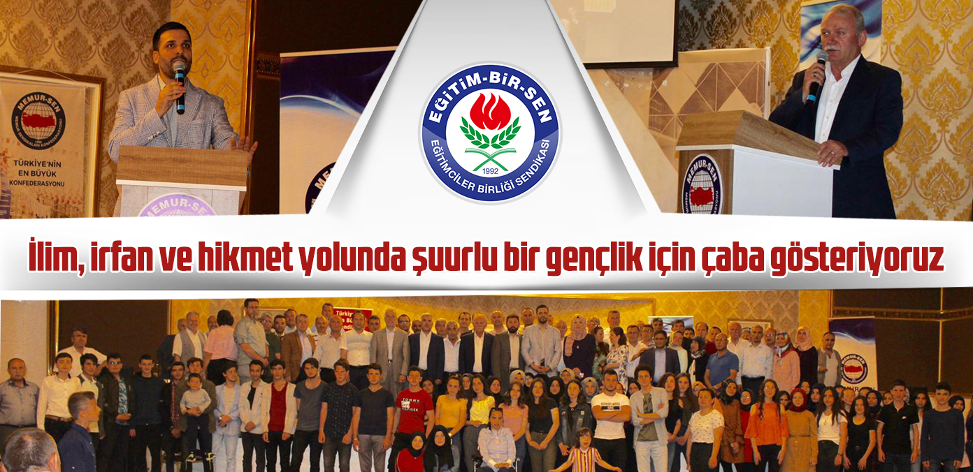 İlim, irfan ve hikmet yolunda şuurlu bir gençlik için çaba gösteriyoruz