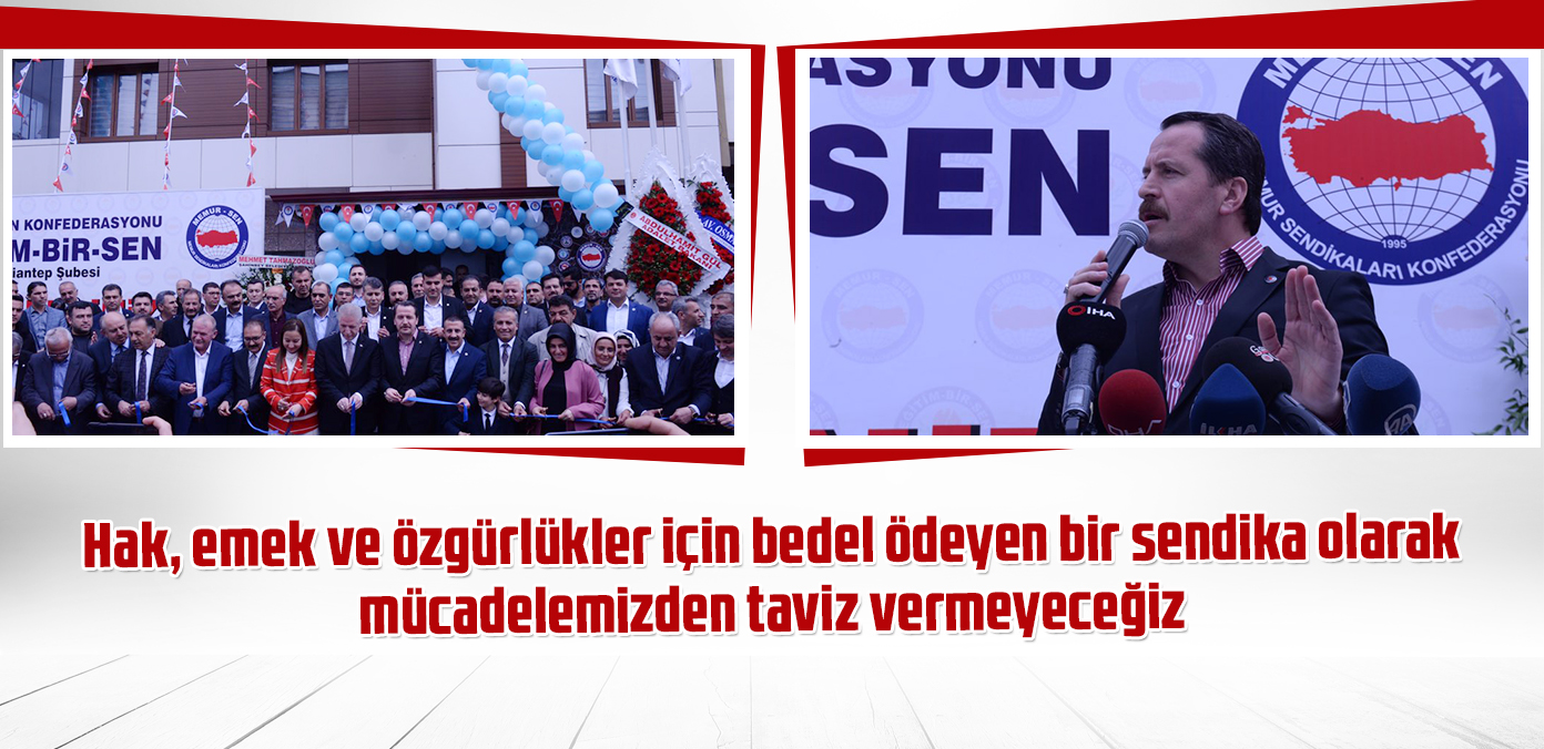 Hak, emek ve özgürlükler için bedel ödeyen bir sendika olarak mücadelemizden taviz vermeyeceğiz