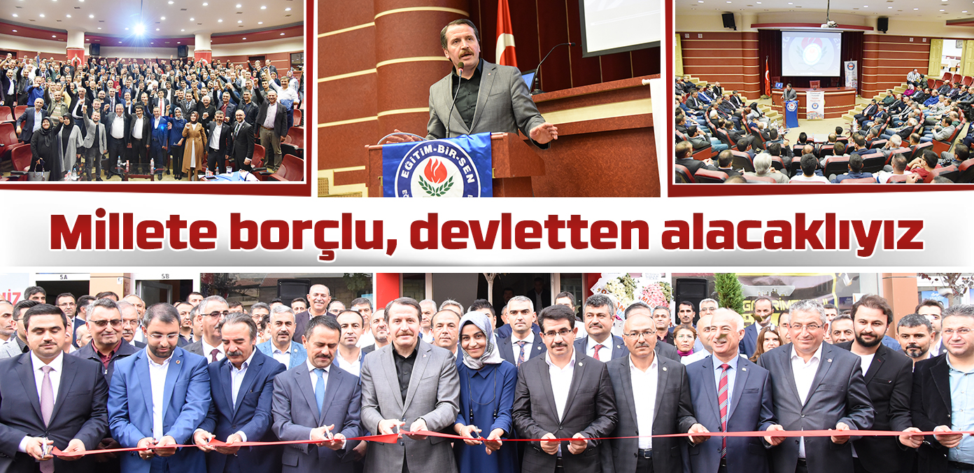 Millete borçlu, devletten alacaklıyız