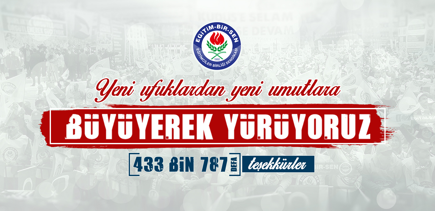 Yeni ufuklardan yeni umutlara büyüyerek yürüyoruz