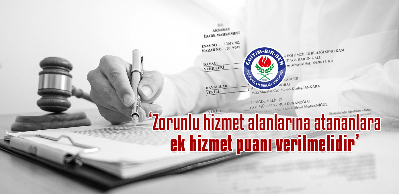 'Zorunlu hizmet alanlarına atananlara ek hizmet puanı verilmelidir'