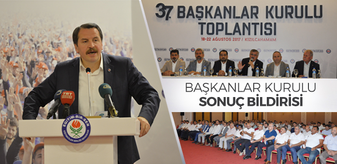 Başkanlar Kurulu sonuç bildirisi