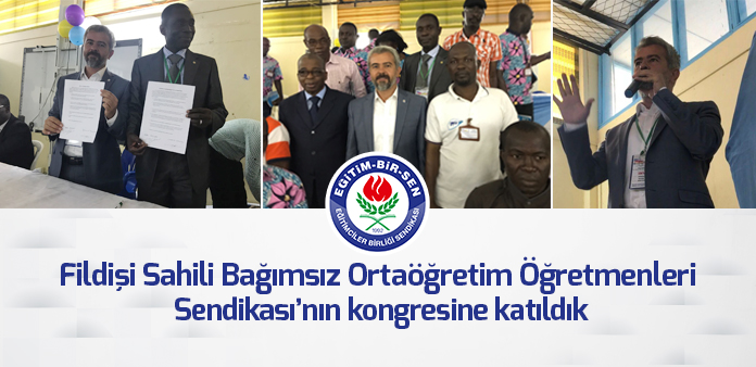 Fildişi Sahili Bağımsız Ortaöğretim Öğretmenleri Sendikası'nın kongresine katıldık