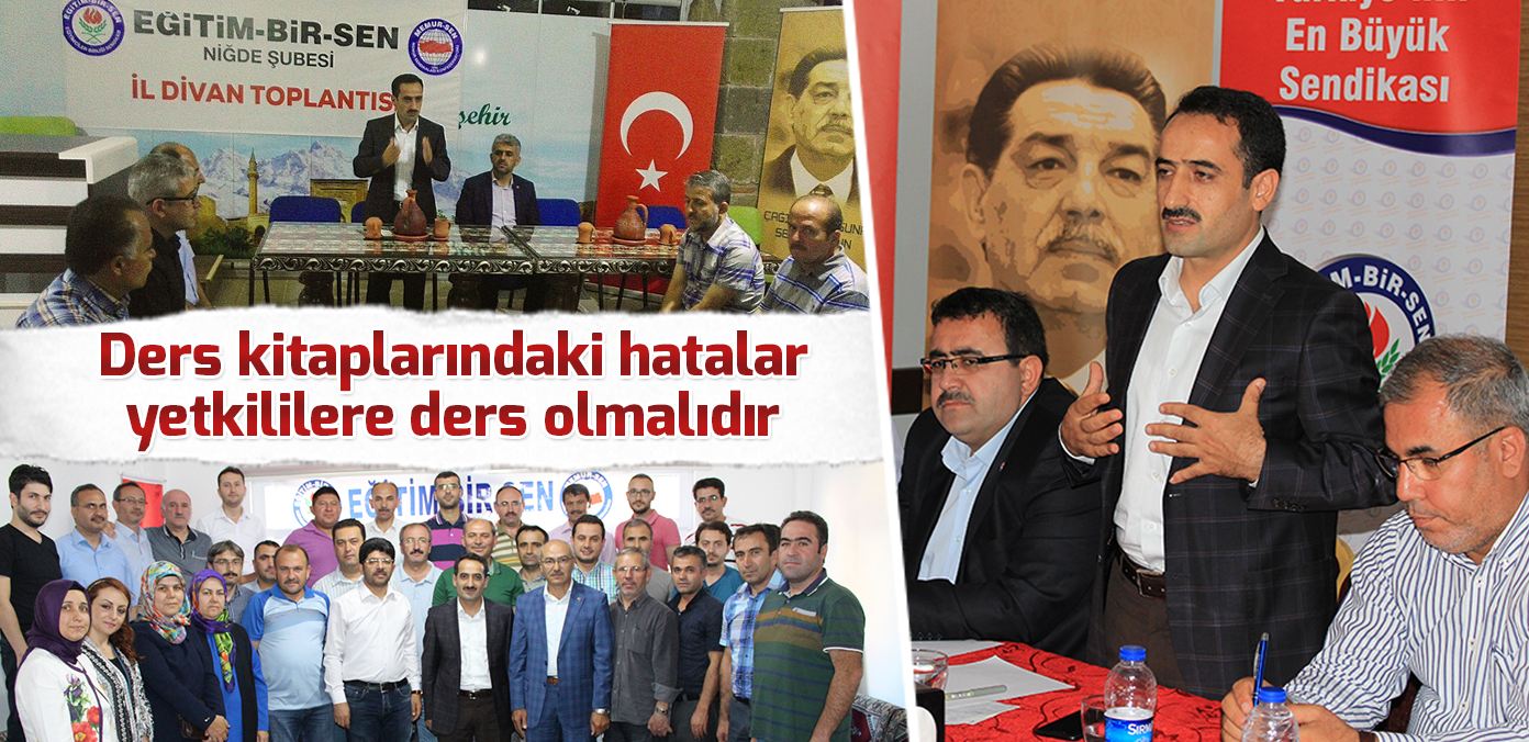 Ders kitaplarındaki hatalar yetkililere ders olmalıdır