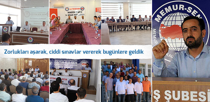 Zorlukları aşarak, ciddi sınavlar vererek bugünlere geldik