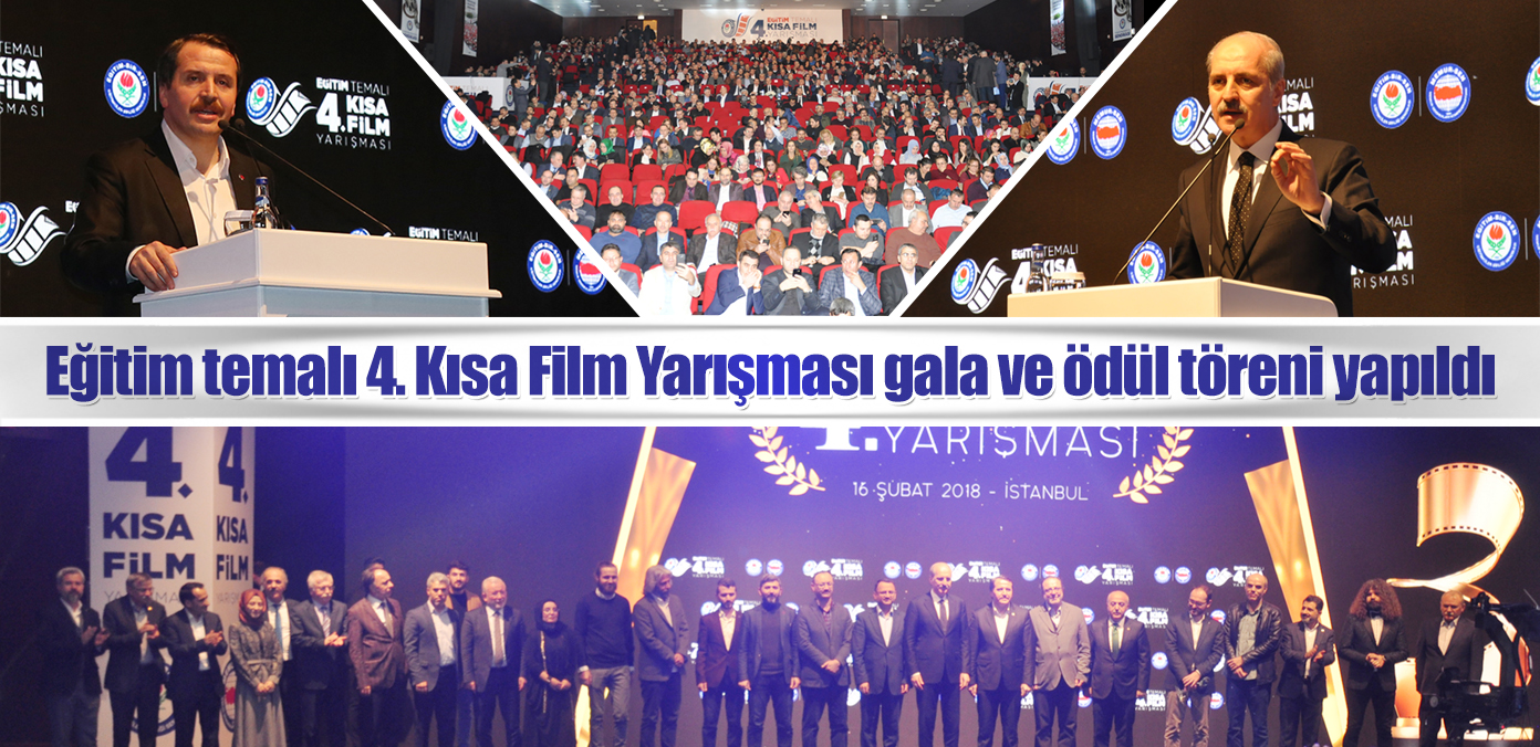 Eğitim temalı 4. Kısa Film Yarışması gala ve ödül töreni yapıldı