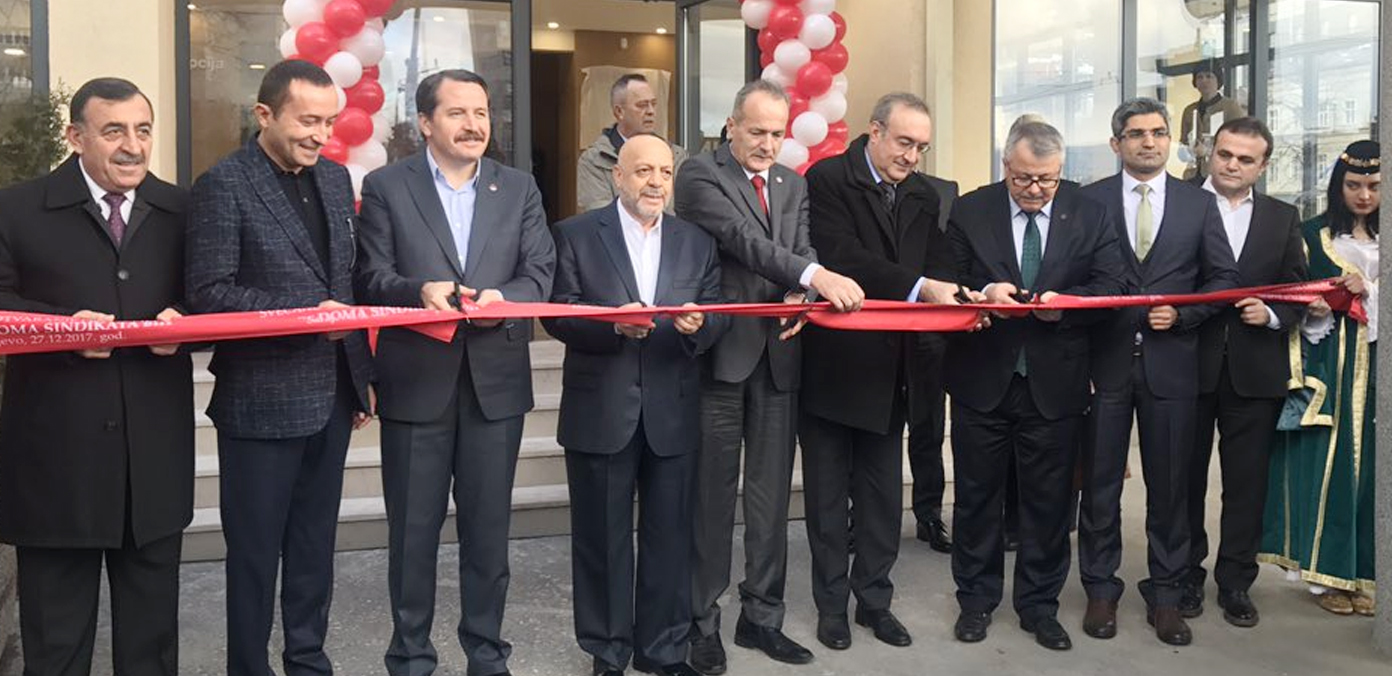 Bosna-Hersek Bağımsız Sendikalar Konfederasyonu binasının açılışına katıldık