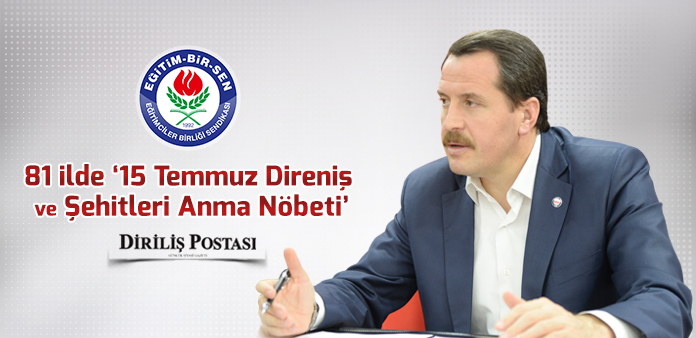 81 ilde '15 Temmuz Direniş ve Şehitleri Anma Nöbeti'