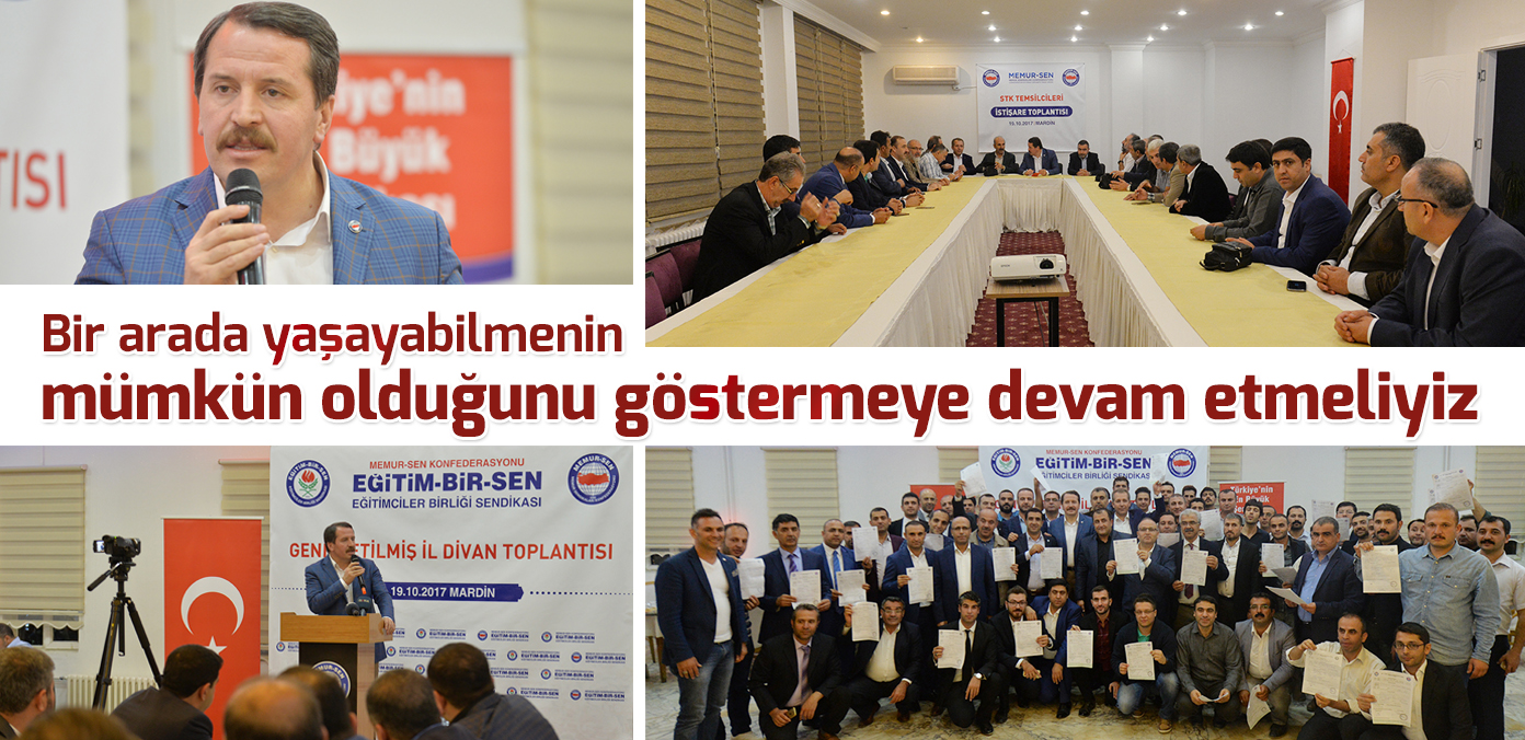 Bir arada yaşayabilmenin mümkün olduğunu göstermeye devam etmeliyiz