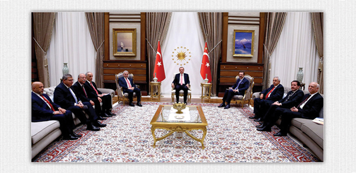 Türkiye-AB KİK heyeti Cumhurbaşkanı Erdoğan ile görüştü