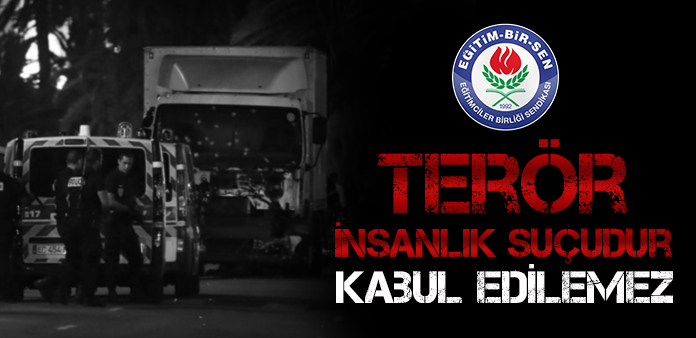 Terör insanlık suçudur kabul edilemez