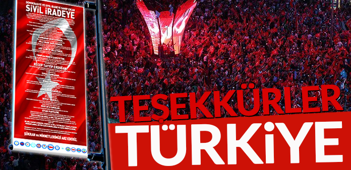 Teşekkürler Türkiye