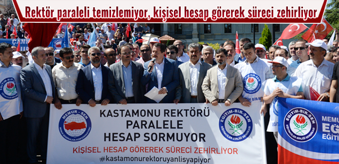 Rektör paraleli temizlemiyor, kişisel hesap görerek süreci zehirliyor