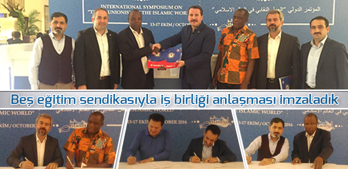 Beş eğitim sendikasıyla iş birliği anlaşması imzaladık