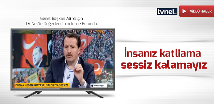 İnsanız katliama sessiz kalamayız