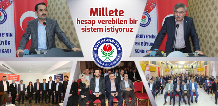 Millete hesap verebilen bir sistem istiyoruz