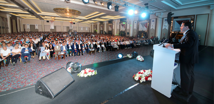 Milletin cesur bileklerinin, çağın irfan kimliklerinin büyük buluşması