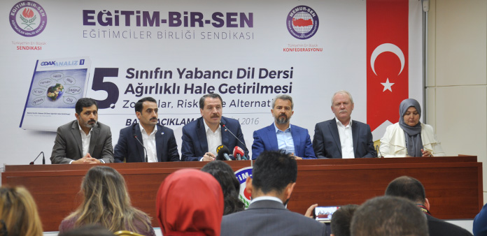 5.sınıfın yabancı dil dersi ağırlıklı hale getirilmesinin zorluklarını, risklerini ve alternatiflerini analiz çalışmamızı açıkladık 