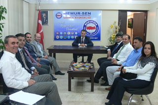 >Ilçe Milli Egitim Müdürlerini Agirladik