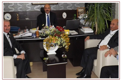 >Şereflikoçhisar Kaymakamı Hasan Kürklü’yü Ziyaret Ettik