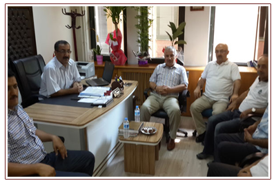 >Şube Müdürü Necat Dişçi’ye Hayırlı Olsun Ziyareti