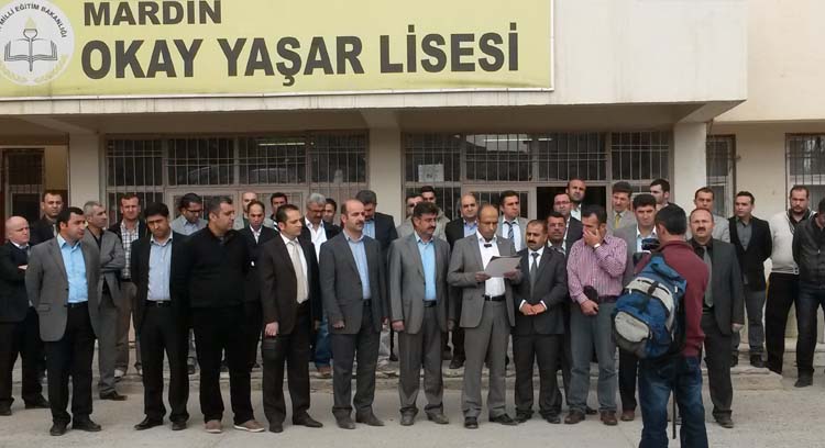 >Öğretmene Saldırı Protesto Edildi