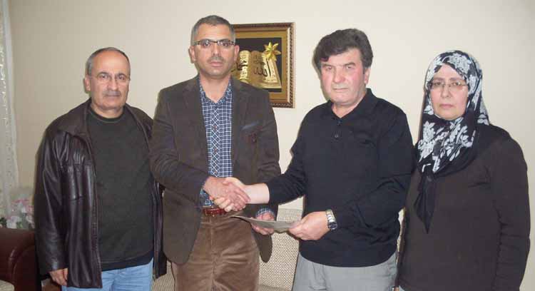 >Ferdi Kaza Sigortası Çeki Çakır Ailesine Teslim Edildi 